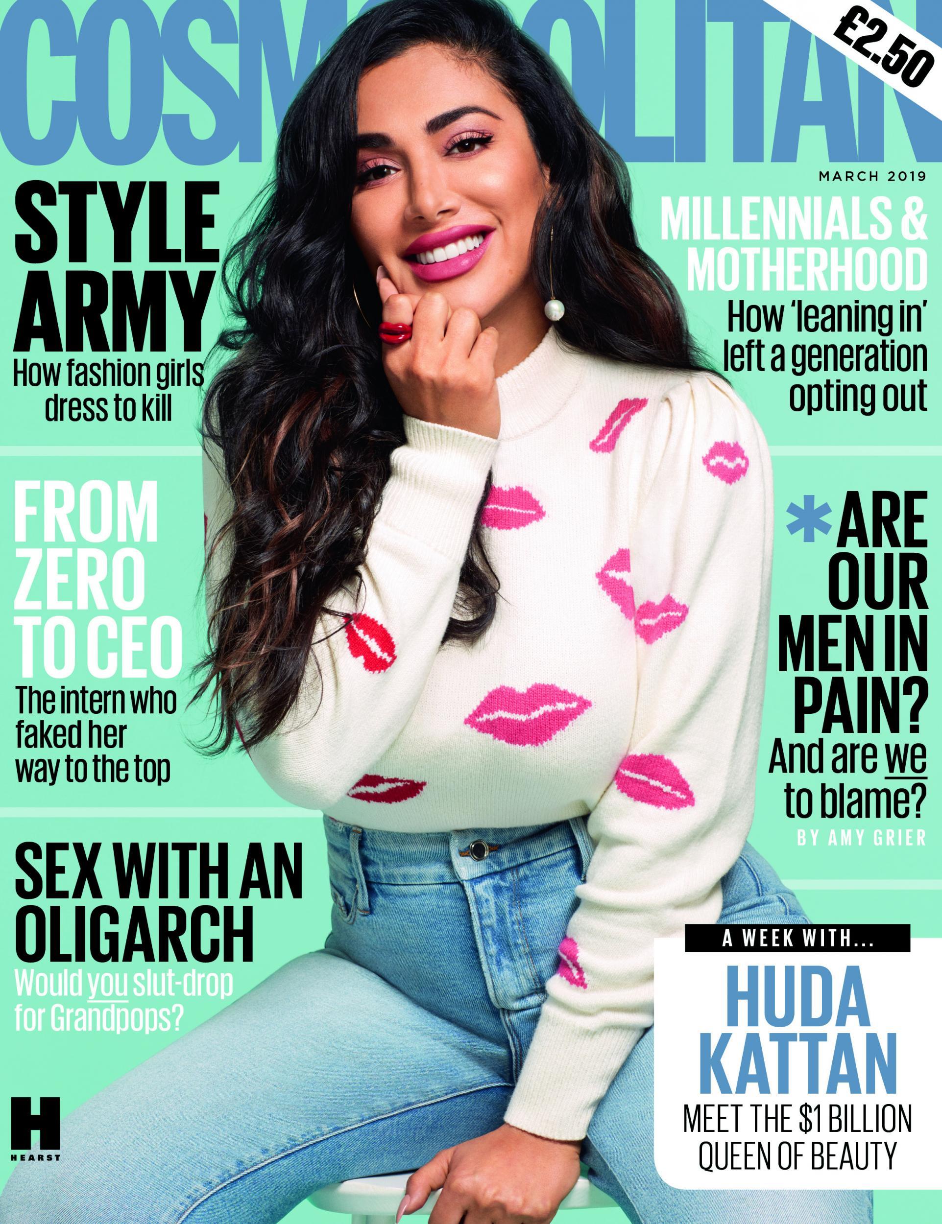 Huda Kattan is this month’s Cosmopolitan cover star (Cosmopolitan/Matthew Eades)