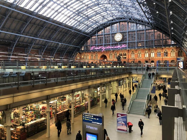 Station star: London St Pancras is widely regarded as the most outstanding in the world. The Thameslink trains that run beneath it are not