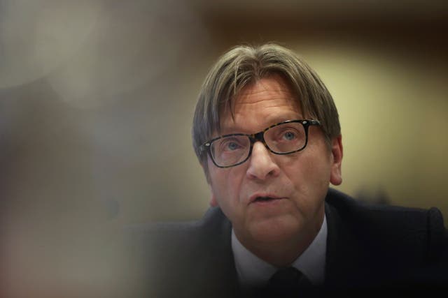 Guy Verhofstadt represents the European Parliament in Brexit talks