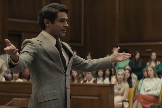 Zac Efron plays Ted Bundy in Extremely Wicked, Shockingly Evil, and Vile.