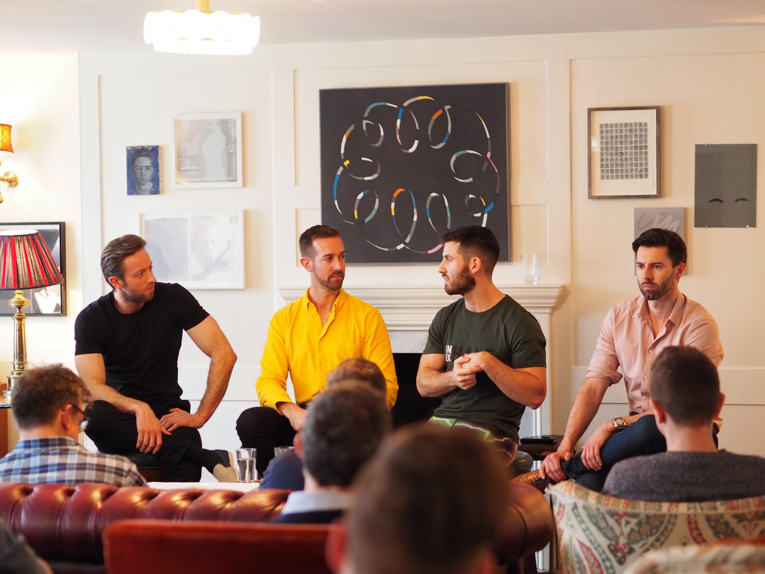 Men share their own stories at the Whole Man Academy in central London on 26 January 2019