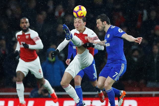 Arsenal and Cardiff City meet at the Emirates