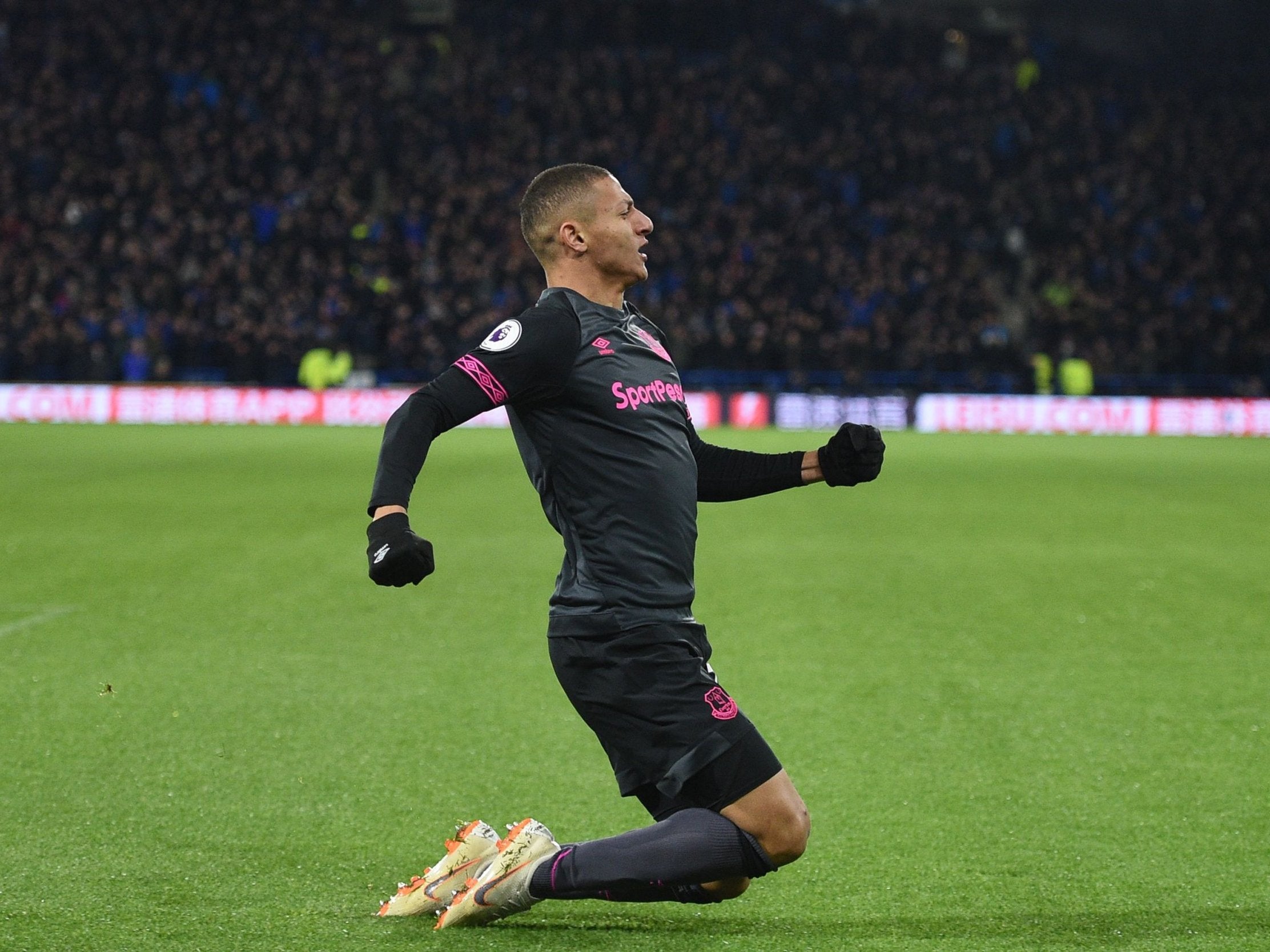 Richarlison celebrates his early strike