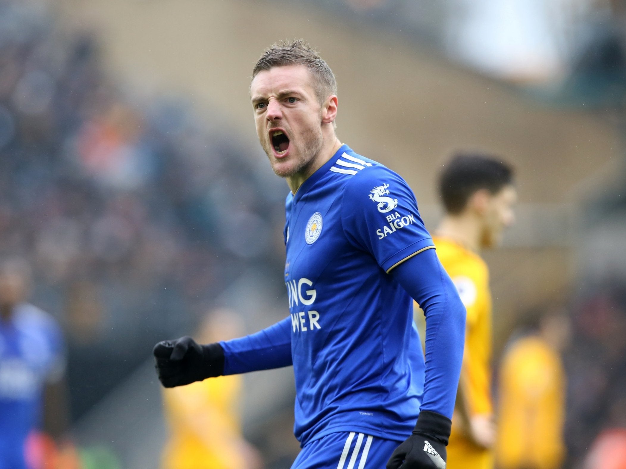 Vardy has scored seven goals in 19 appearances this season