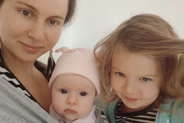 Along with Rory McCormick, his wife Anna (left), along with their two daughters, aged seven months and four, are currently homeless