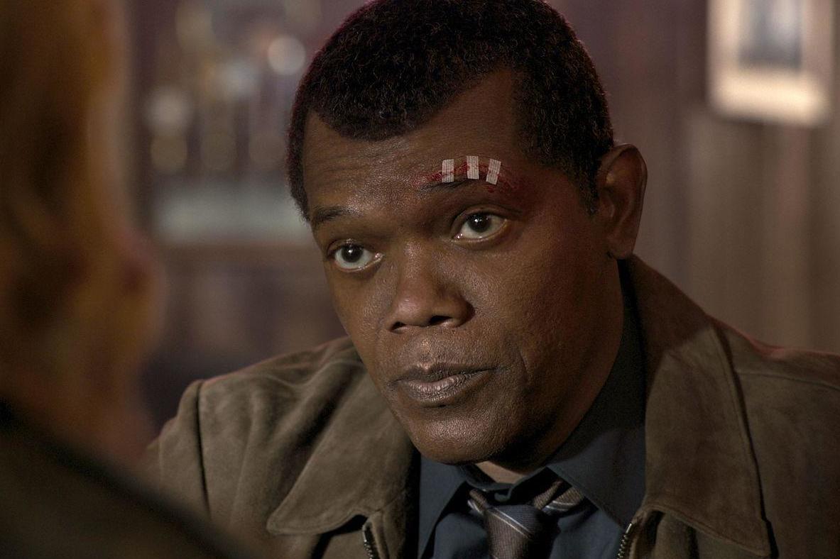 Samuel L Jackson as Nick Fury in 'Captain Marvel'