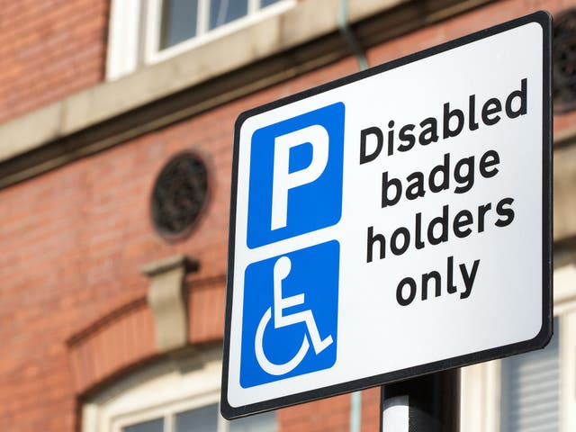 Disabled parking sign