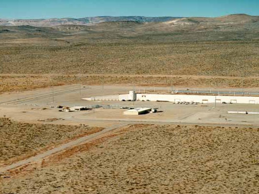 Nevada National Security Site around 65 miles northwest of Las Vegas