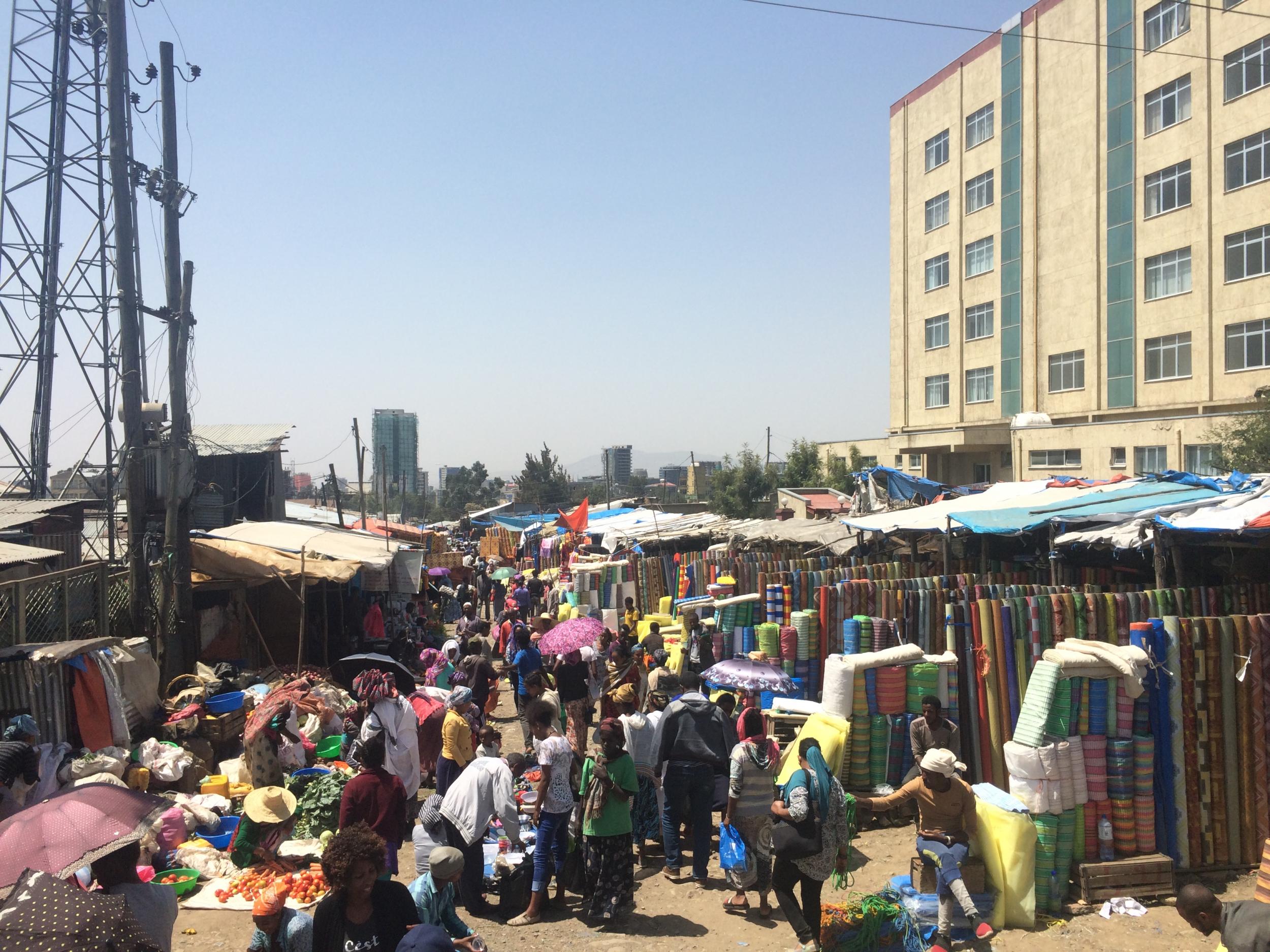 Shola Market is where to find Ethiopian white honey and coffee ceremony pottery
