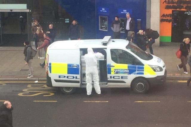 Police at scene of machete attack in Sheffield