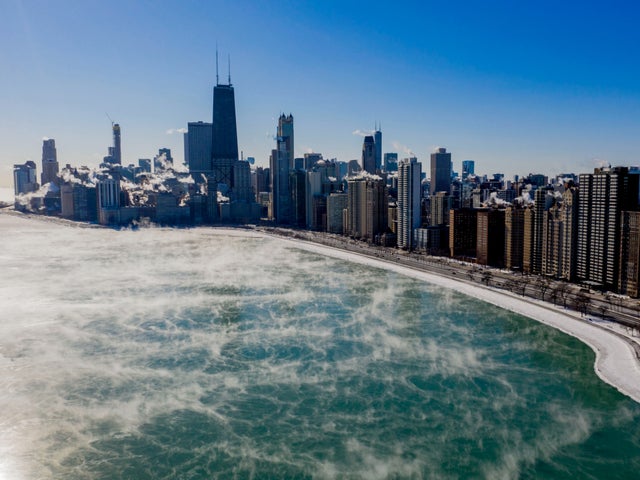 Lake Michigan Covered In Ice Shards In Mesmerising New Pictures As Spring Arrives The Independent The Independent