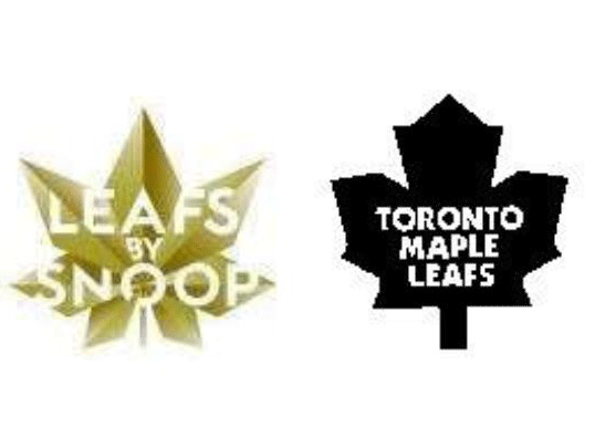 The disputed logo (left) and Toronto's long-standing logo (right)