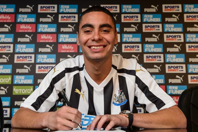 Newcastle United have broken their club-record transfer fee to sign Miguel Almiron from Atlanta United