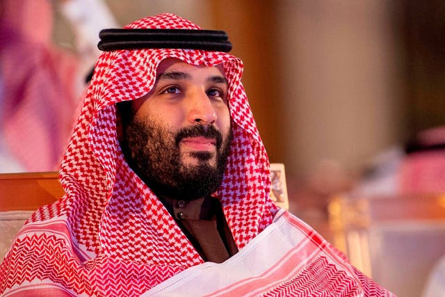 A handout picture provided by the Saudi Press Agency (SPA) on January 28, 2019 shows Crown Prince Mohammed bin Salman attending a ceremony at a hotel in Riyadh.