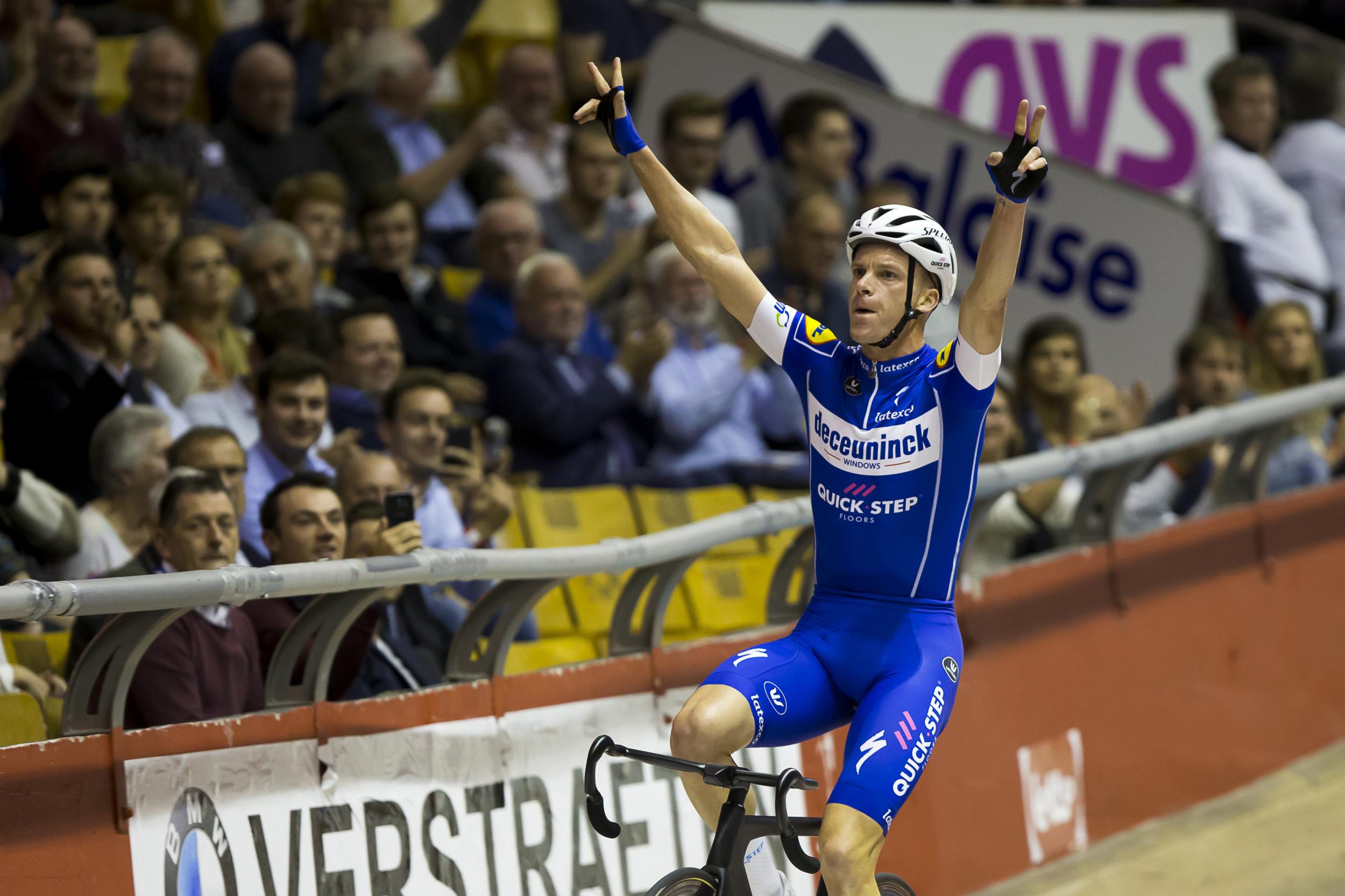 Iljo Keisse during the Zesdaagse Vlaanderen-Gent six-day race