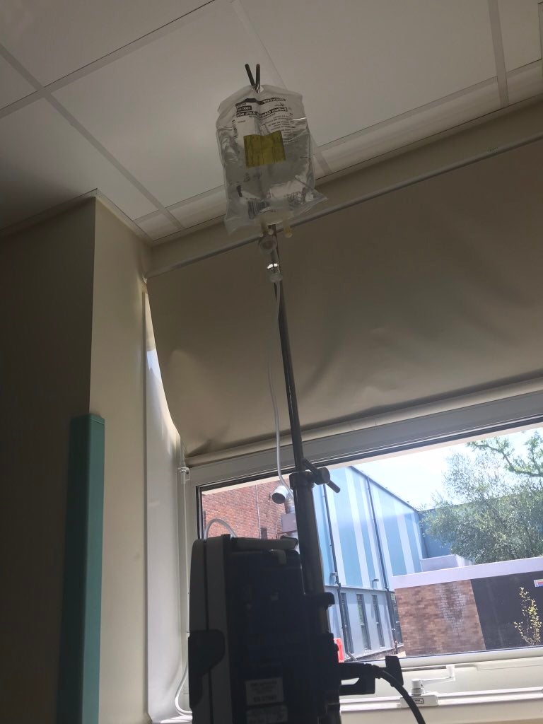 The view from the hospital bed where Clare was detained for 10 days at Surrey and Borders Partnership NHS Foundation Trust