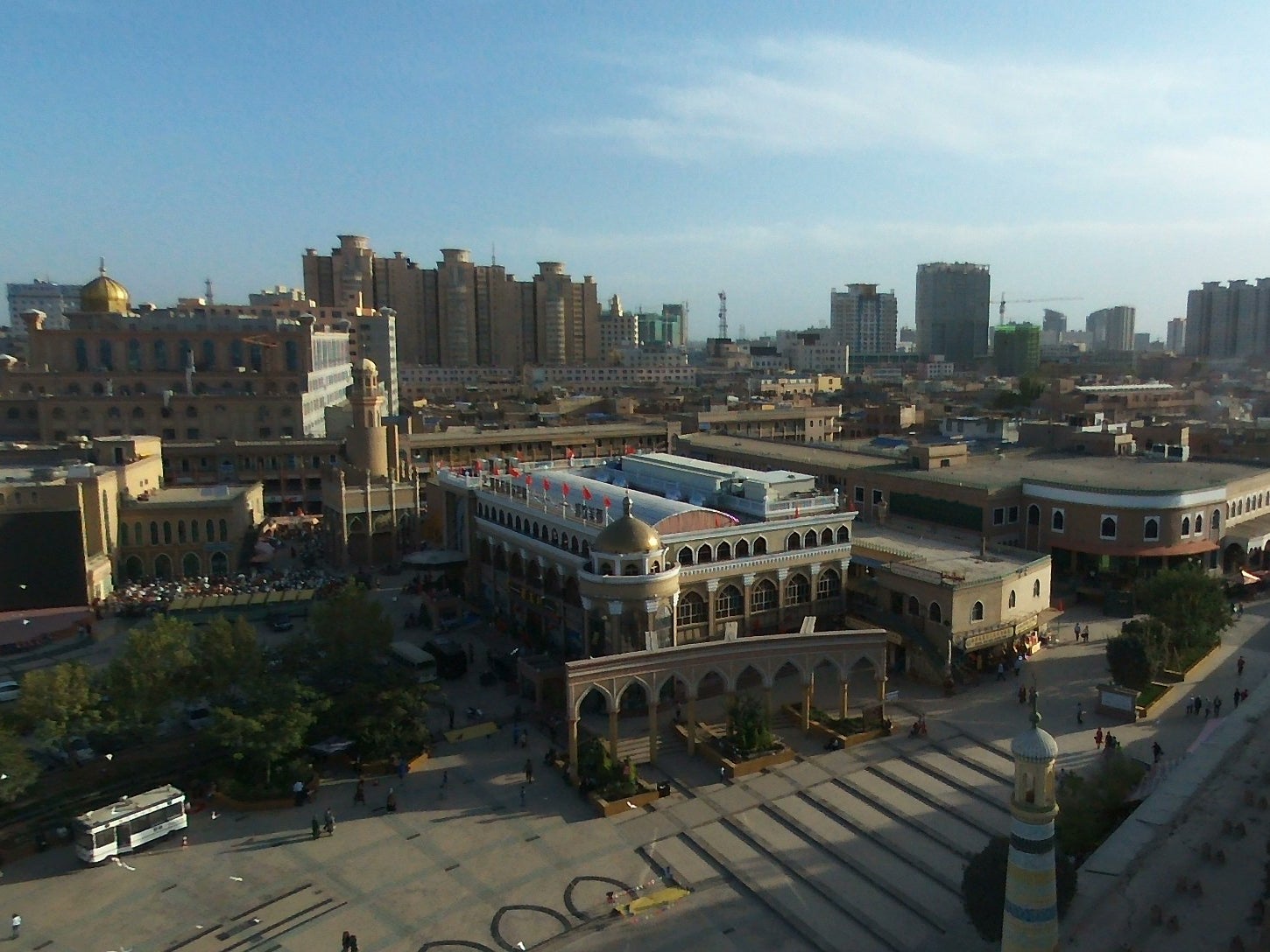 The city of Kashgar in China’s Xinjiang province