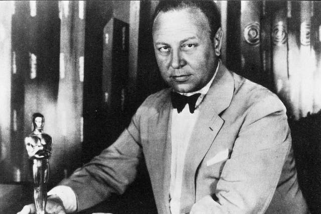 Emil Jannings with his Best Actor statuette, 1928