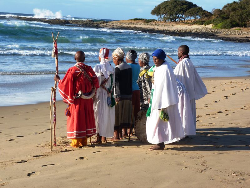 Guide Siseko takes guests to a traditional Xhosa healing ceremony