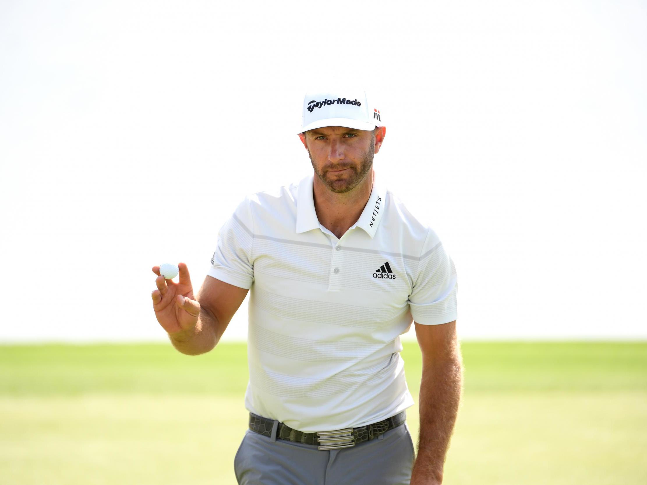 Dustin Johnson is the leading the field at the £2.6million event