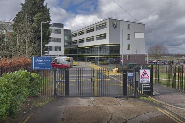The incident happened at Harris Purley Academy in Croydon