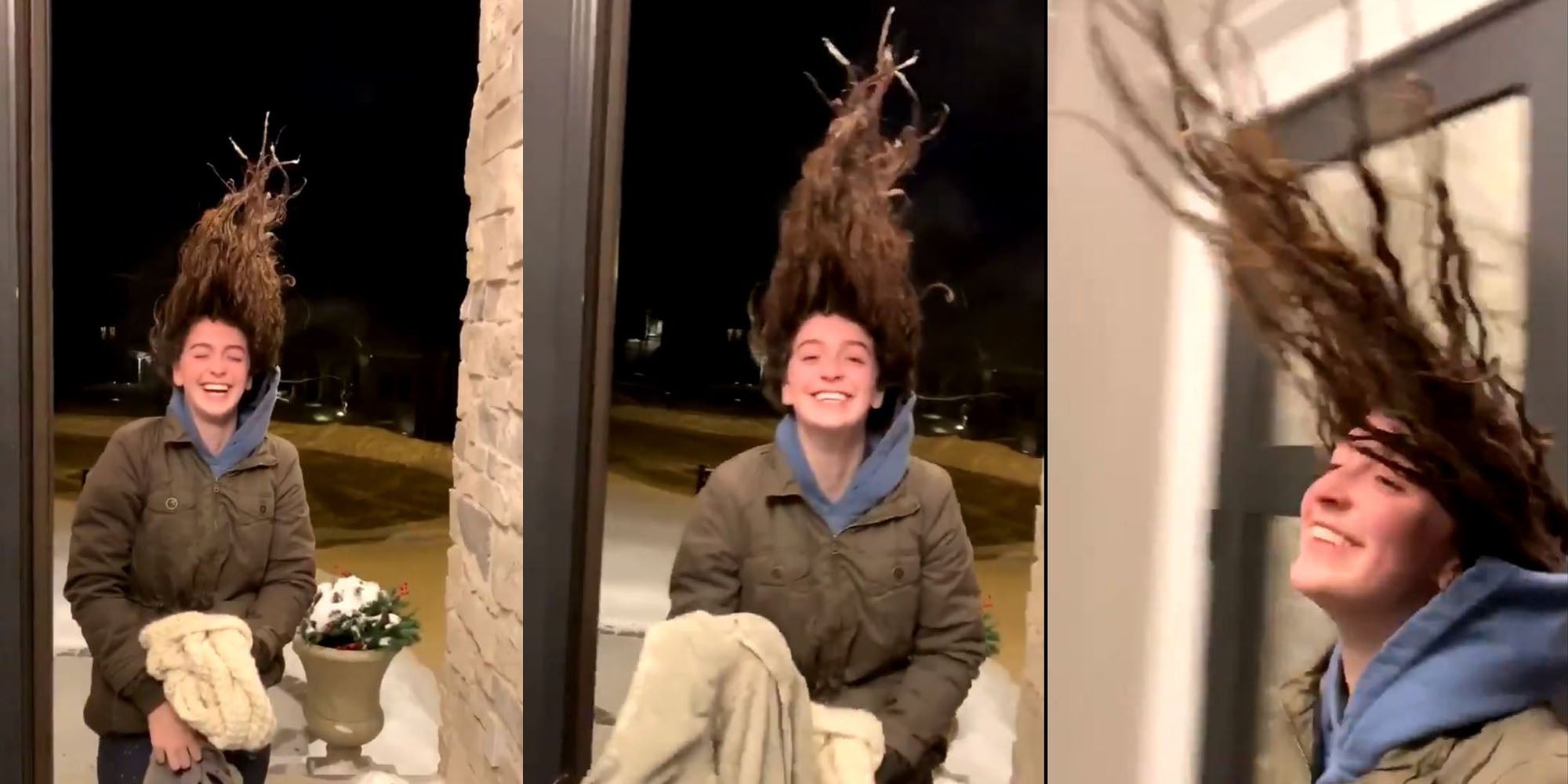 Polar Vortex Causes Iowa Woman S Wet Hair To Freeze In Arctic