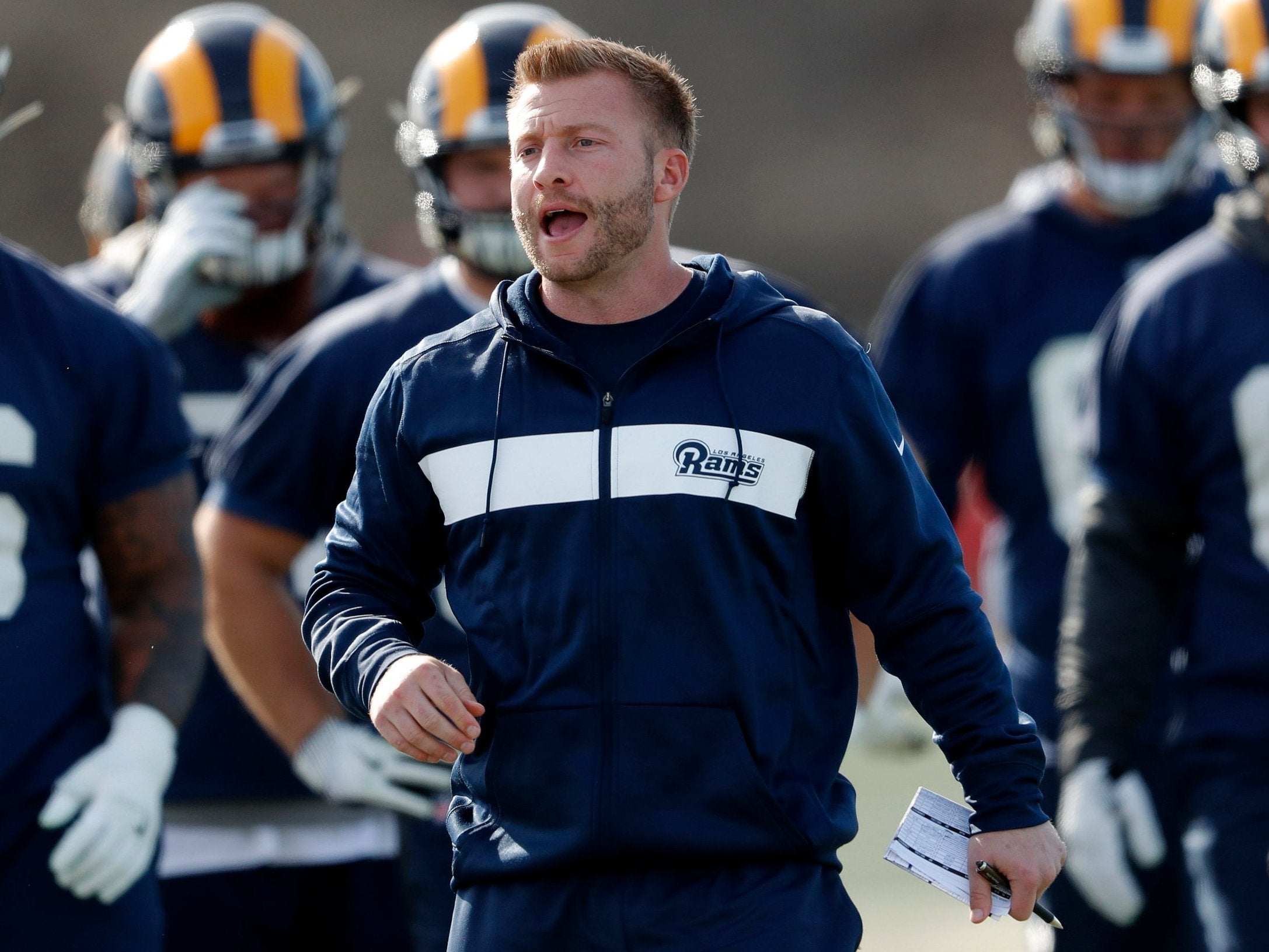 Sean McVay leads the Rams into the Super Bowl this Sunday