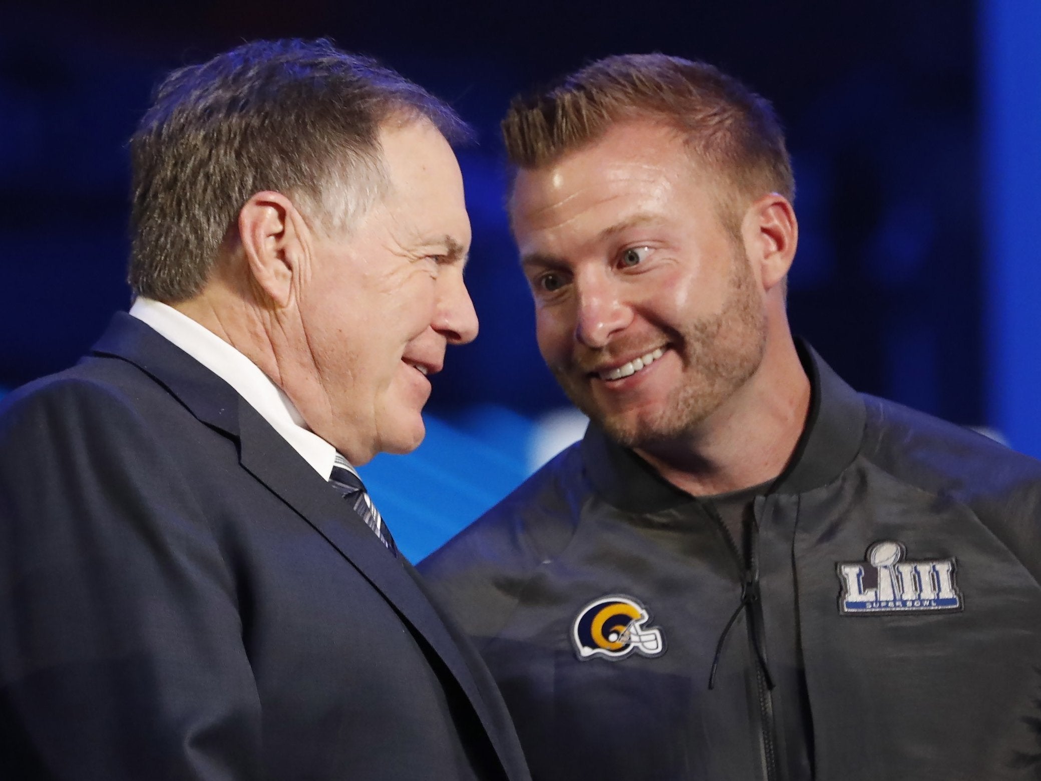 Belichick and McVay go head to head on Sunday