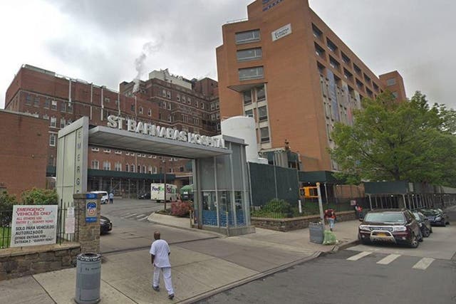 St Barnabas Hospital, the Bronx, said there was 'no merit to the lawsuit'