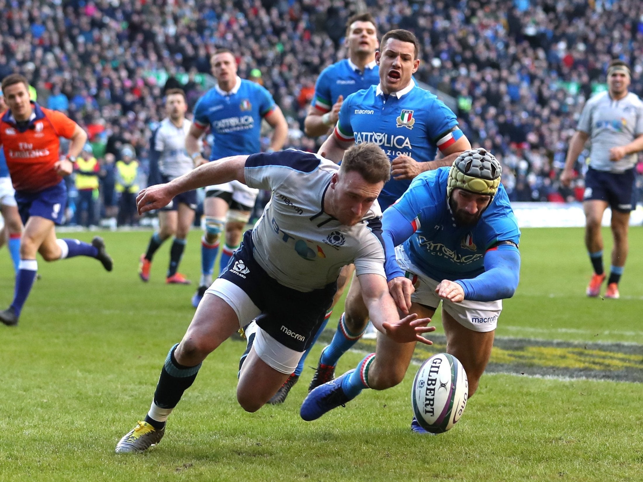 Scotland vs Italy Blair Kinghorn hattrick strolls Gregor Townsend’s