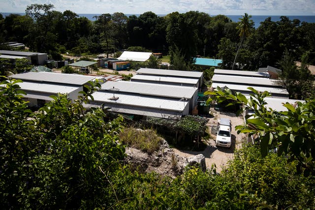 Settlements for asylum seekers on the island of Nauru