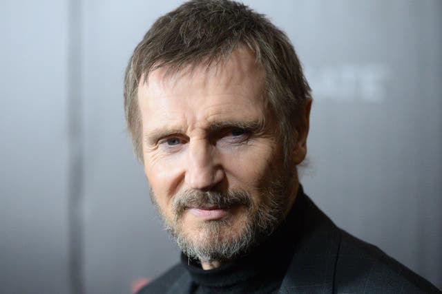 Liam Neeson at the premiere of The Commuter, New York, January 2018