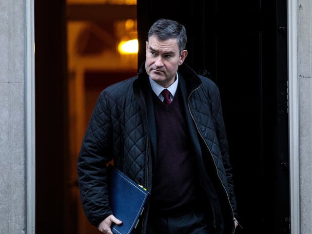 Justice secretary David Gauke leaves following the weekly cabinet meeting at Downing Street