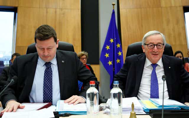 European Commission Secretary-General Martin Selmayr and President Jean-Claude Juncker
