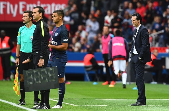 Hatem Ben Arfa was ostracised from PSG's squad by Unai Emery