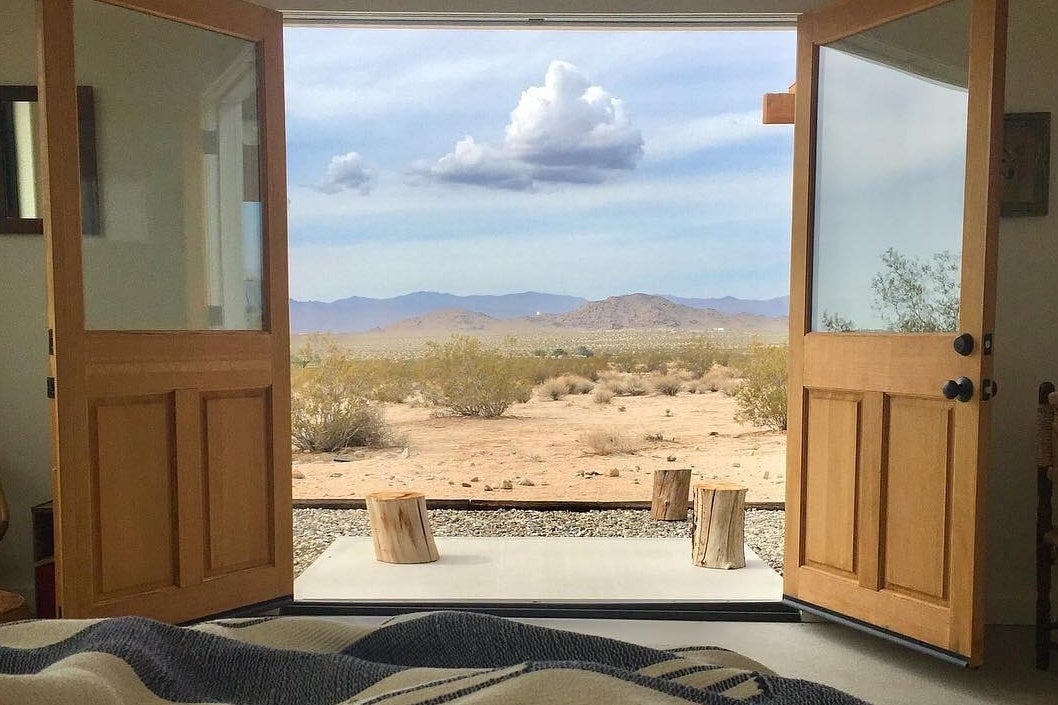 This 1950s renovated cabin in Joshua Tree, California, garnered more than 65,000 likes