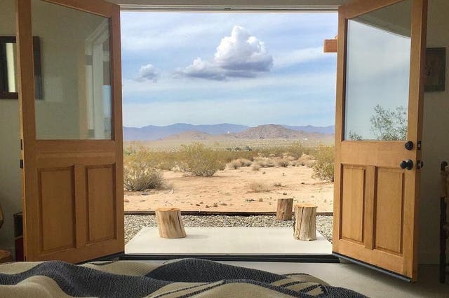 This 1950s renovated cabin in Joshua Tree, California, garnered more than 65,000 likes