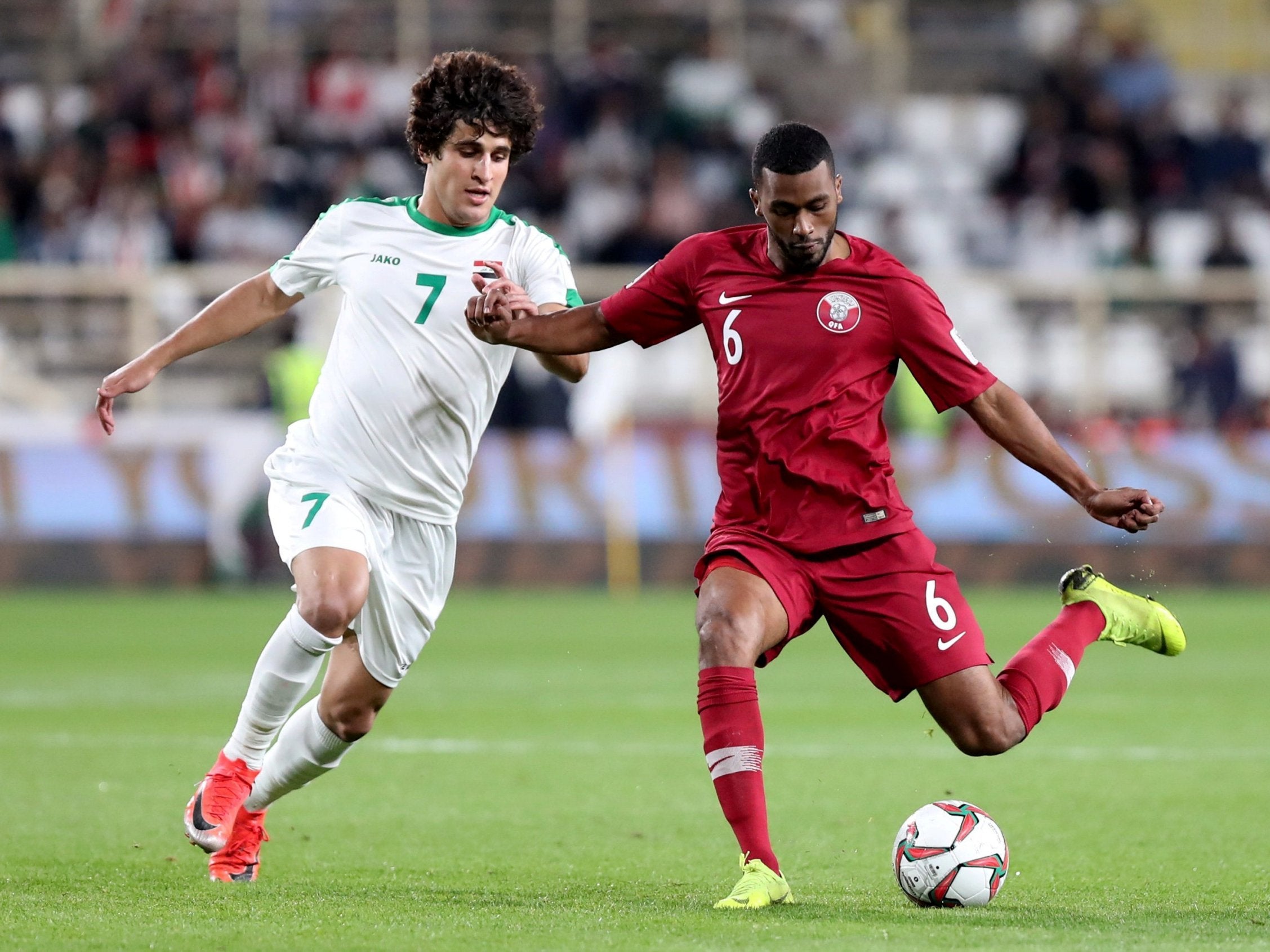 Ali Issa Ahmad went to an Asian Cup match between Qatar and Iraq on 22 January