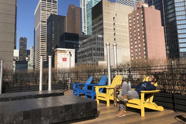 Good deal? The rooftop terrace of Pod 51, a New York budget hotel