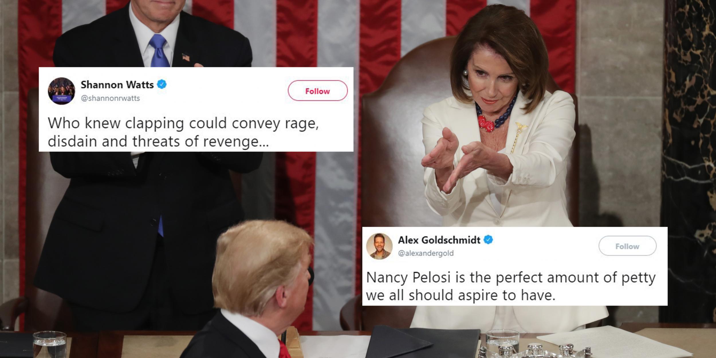 State of the Union: Nancy Pelosi clapping at Trump has become an instant meme | indy1002500 x 1250