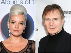 Lily Allen dedicates performance of ‘F*** You’ to Liam Neeson