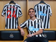 Newcastle record signing Almiron granted work permit