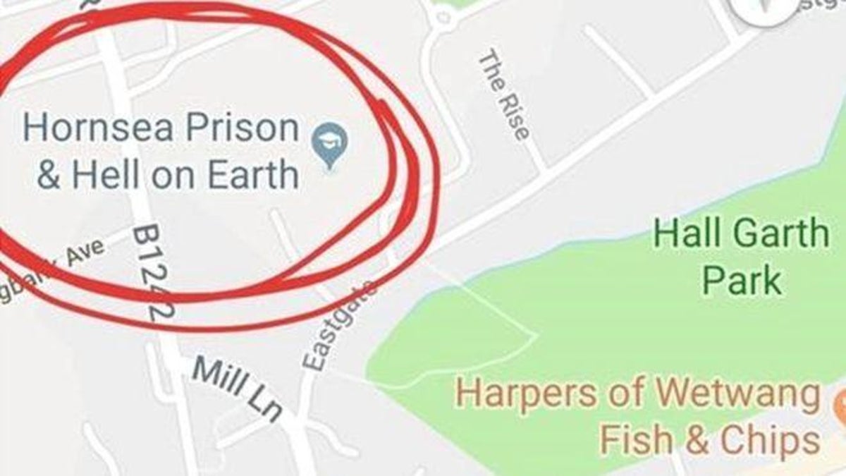 Google Maps prank sees school renamed 'Hell on Earth' | The Independent |  The Independent