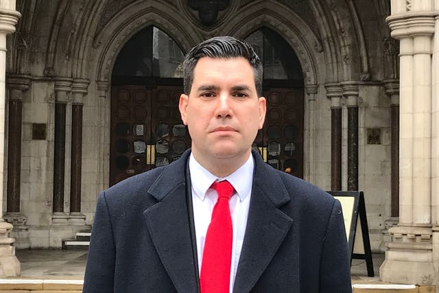 Labour shadow justice secretary Richard Burgon outside the Royal Courts of Justice in London after he won ?30,000 in libel damages in a High Court action against The Sun on 6 February, 2019.