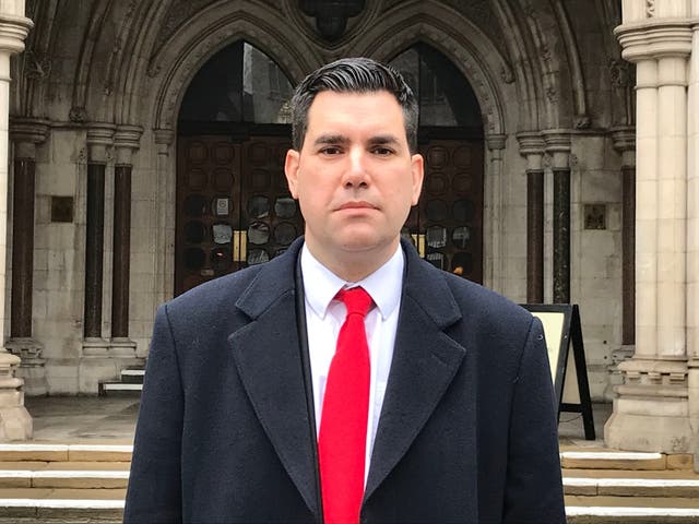 Labour shadow justice secretary Richard Burgon outside the Royal Courts of Justice in London after he won £30,000 in libel damages in a High Court action against The Sun on 6 February, 2019.