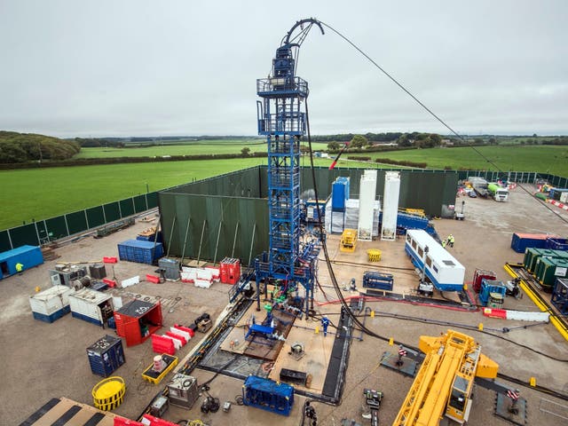 The Cuadrilla fracking site in Preston New Road, Lancashire, where numerous quakes have been detected since explorative drilling began in October 2018
