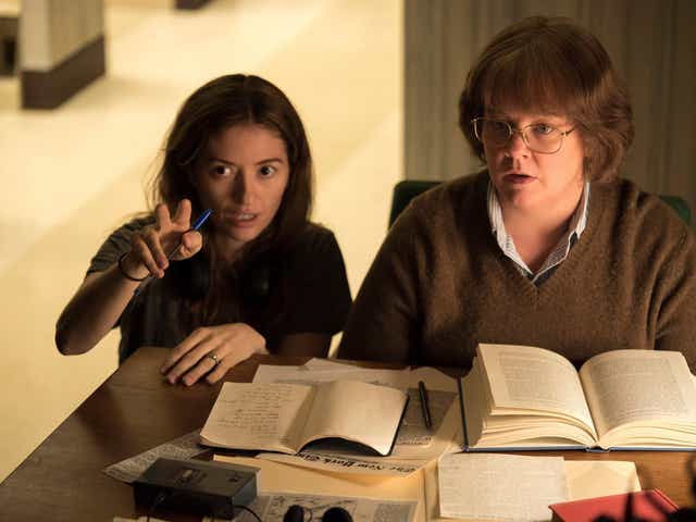 Marielle Heller (left) directed Melissa McCarthy (right) in her Bafta-nominated performance in ‘Can You Ever Forgive Me?’, but failed to land a nomination herself