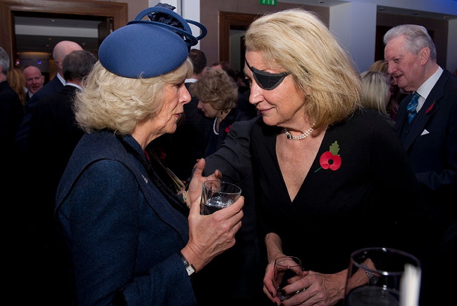 Colvin with the Duchess of Cornwall during a service at St Bride’s Church, London, in November 2010