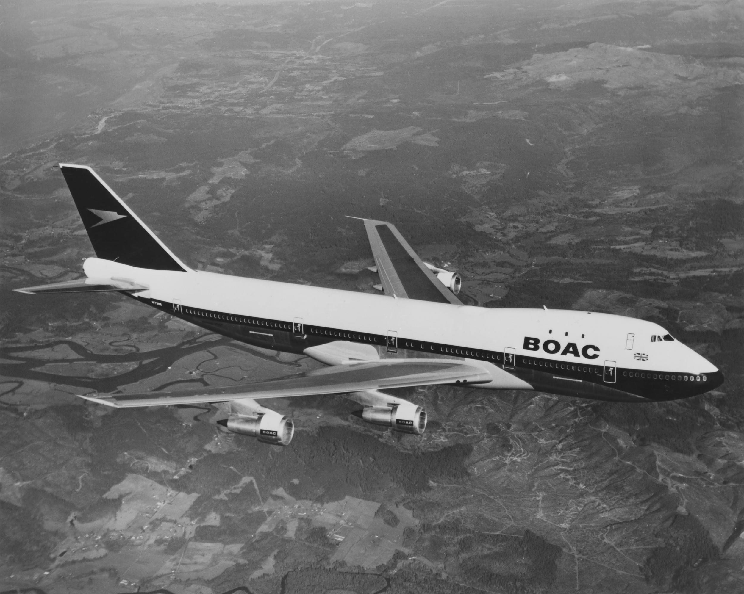 Sky queen: a Boeing 747 in the colours of BOAC, forerunner of British Airways