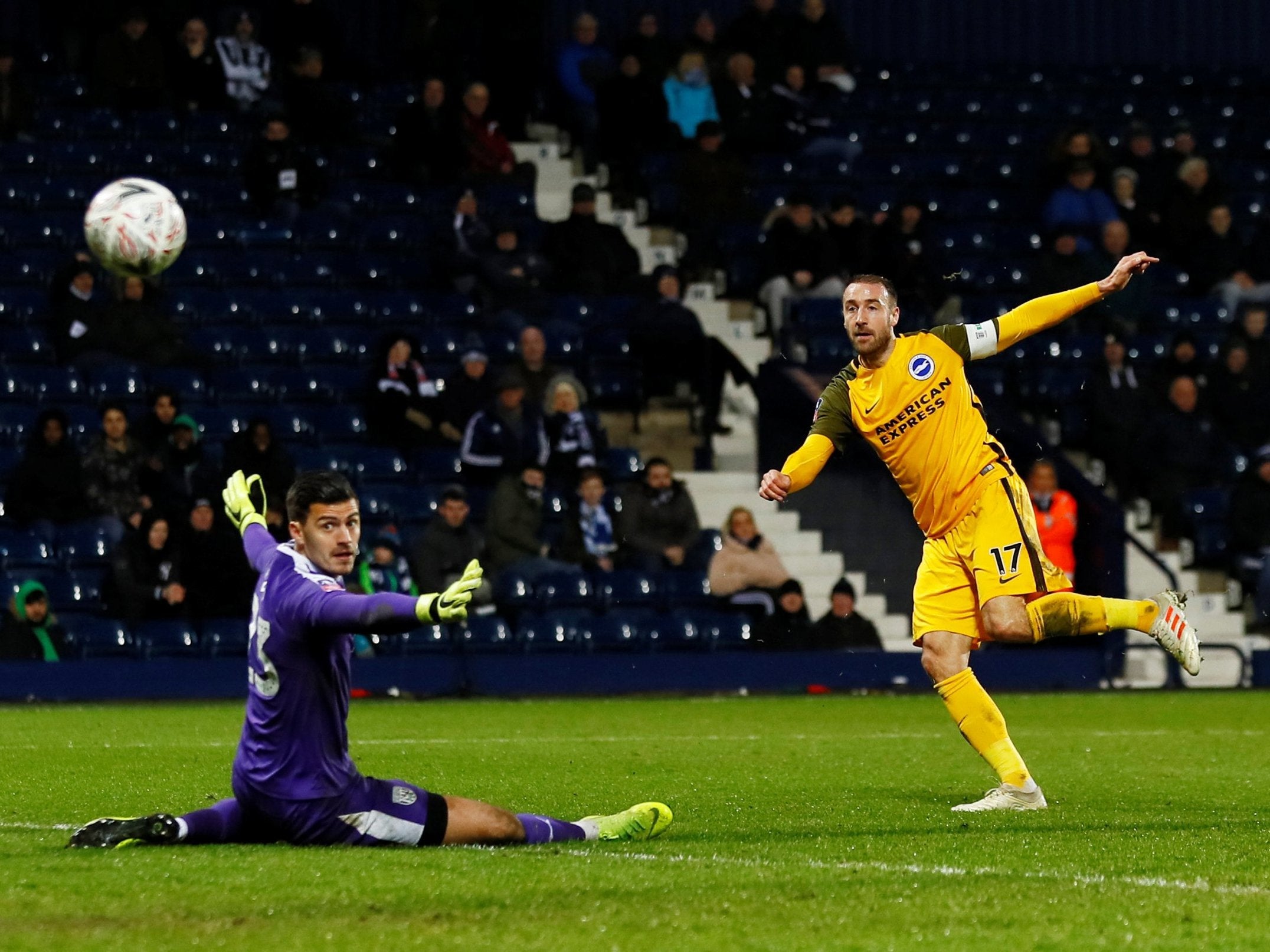 Glenn Murray scores Brighton's third of the night